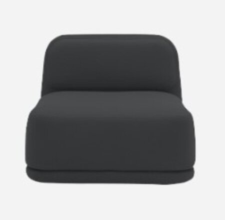 Softline Standby Sessel niedrig - Felt - 636 Black