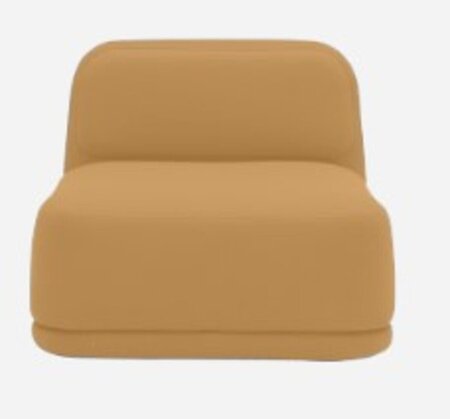 Softline Standby Sessel niedrig - Felt Melange - 296 Ochre