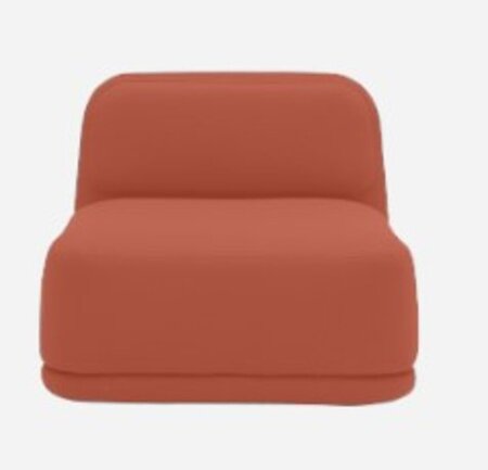 Softline Standby Sessel niedrig - Felt Melange - 298 Red