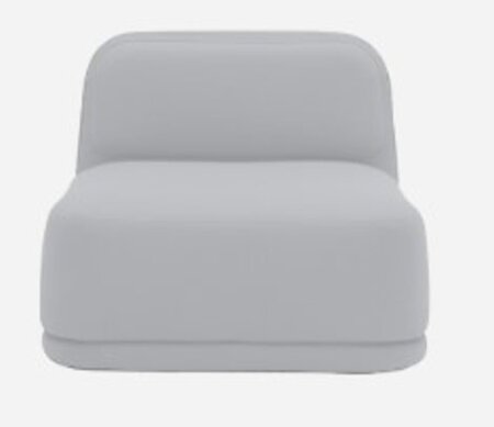 Softline Standby Sessel niedrig - Felt Melange - 612 Light Grey