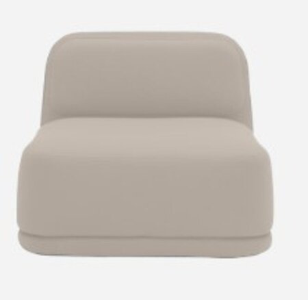 Softline Standby Sessel niedrig - Felt Melange - 619 Sand