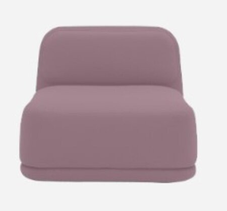 Softline Standby Sessel niedrig - Felt Melange - 640 Purple