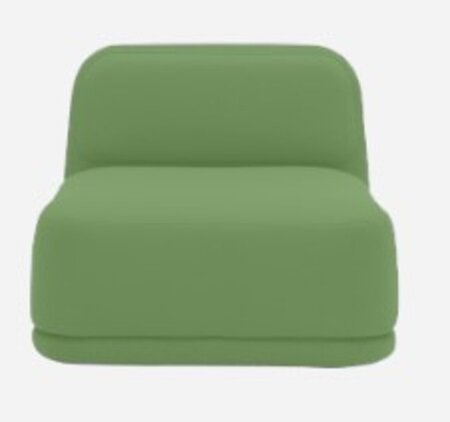 Softline Standby Sessel niedrig - Felt Melange - 848 Green