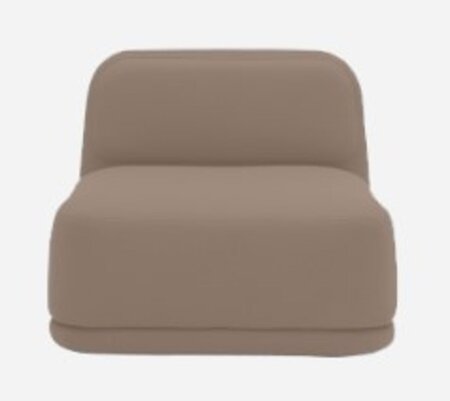 Softline Standby Sessel niedrig - Felt Melange - 849 Light Brown