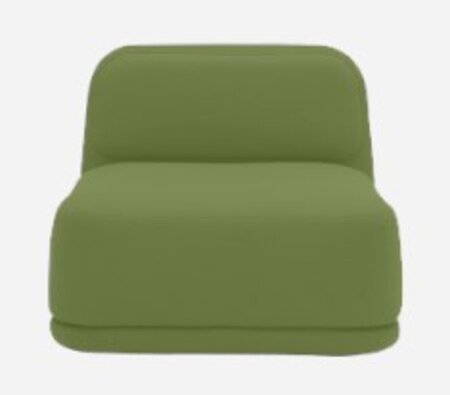 Softline Standby Sessel niedrig - Felt Melange - 855 Olive