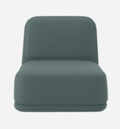 Softline Standby Sessel medium - Felt Melange - 293 Grey Green