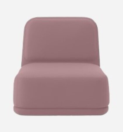 Softline Standby Sessel medium - Felt Melange - 299 Antique Pink