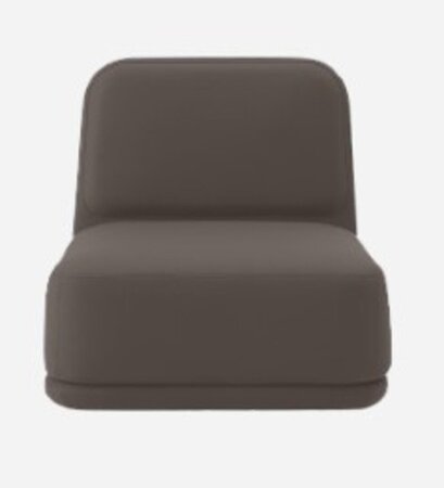Softline Standby Sessel medium - Felt Melange - 300 Dark Brown