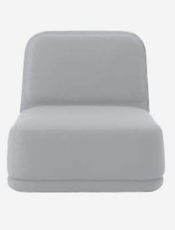 Softline Standby Sessel medium - Felt Melange - 612 Light Grey