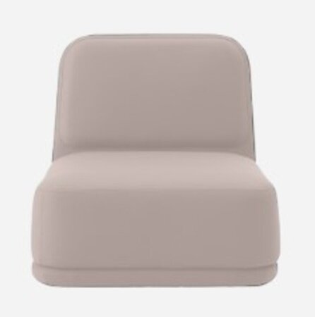 Softline Standby Sessel medium - Felt Melange - 642 Lilac