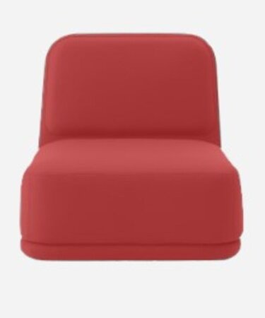 Softline Standby Sessel medium - Felt Melange - 650 Light Red