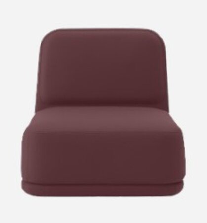 Softline Standby Sessel medium - Felt Melange - 651 Eggplant