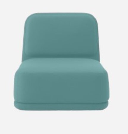 Softline Standby Sessel medium - Felt Melange - 652 Turquoise