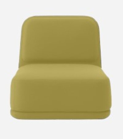 Softline Standby Sessel medium - Felt Melange - 847 Mustard