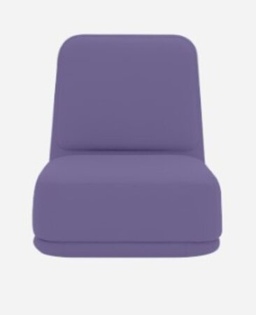 Softline Standby Sessel hoch - Felt - 581 Eggplant