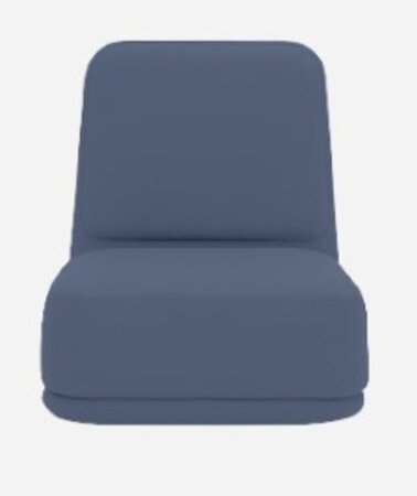 Softline Standby Sessel hoch - Felt Melange - 289 Dark Blue