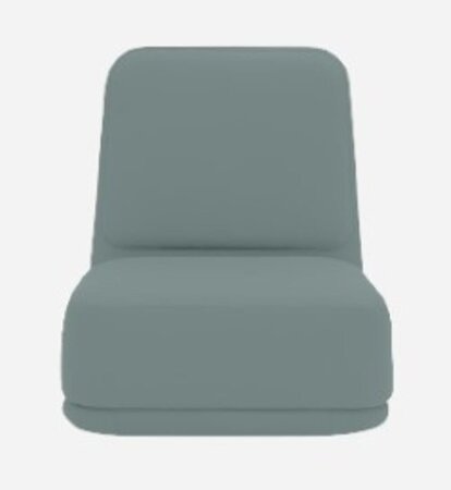 Softline Standby Sessel hoch - Felt Melange - 293 Grey Green