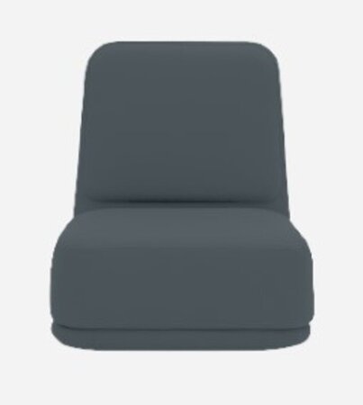 Softline Standby Sessel hoch - Felt Melange - 295 Black