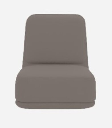 Softline Standby Sessel hoch - Felt Melange - 300 Dark Brown