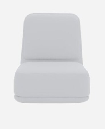 Softline Standby Sessel hoch - Felt Melange - 612 Light Grey