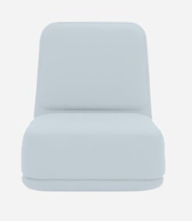 Softline Standby Sessel hoch - Felt Melange - 641 Light Blue