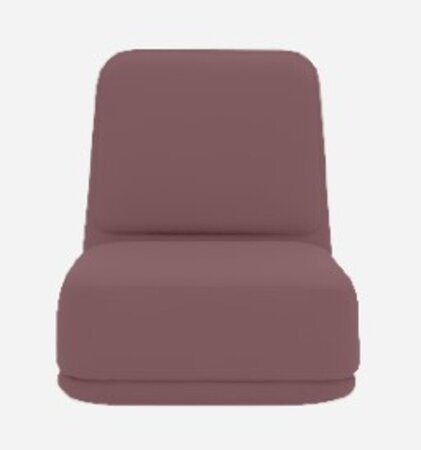 Softline Standby Sessel hoch - Felt Melange - 651 Eggplant