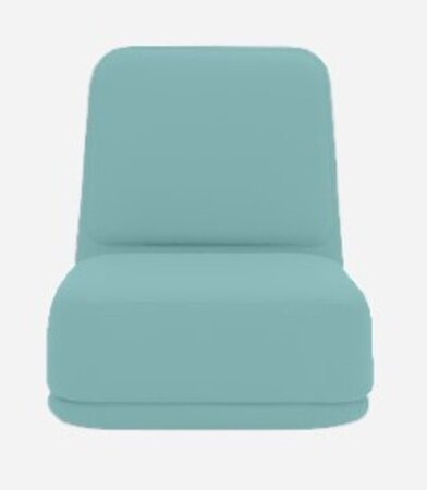 Softline Standby Sessel hoch - Felt Melange - 652 Turquoise