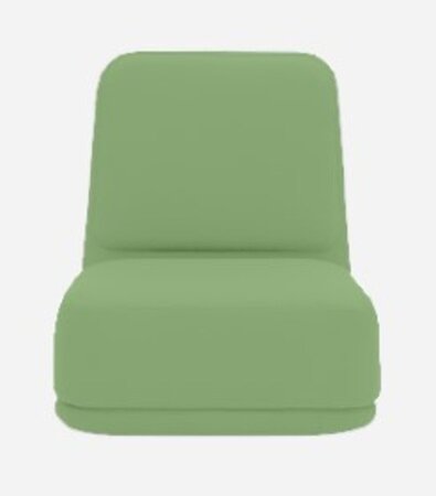 Softline Standby Sessel hoch - Felt Melange - 848 Green