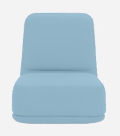 Softline Standby Sessel hoch - Felt Melange - 858 Sky Blue