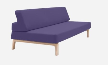 Softline Lazy Schlafsofa - Felt - 581 Eggplant