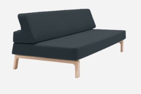 Softline Lazy Schlafsofa - Felt Melange - 295 Black