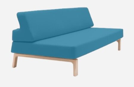 Softline Lazy Schlafsofa - Felt Melange - 582 Blue