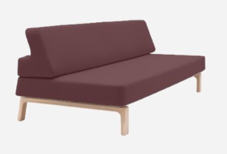 Softline Lazy Schlafsofa - Felt Melange - 651 Eggplant