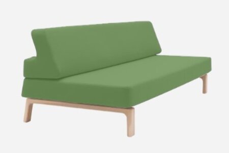 Softline Lazy Schlafsofa - Felt Melange - 848 Green
