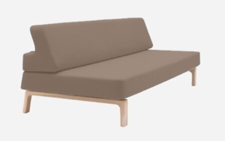 Softline Lazy Schlafsofa - Felt Melange - 849 Light Brown