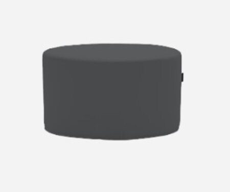 Softline Bon-Bon Pouf Medium - Felt - 636 Black