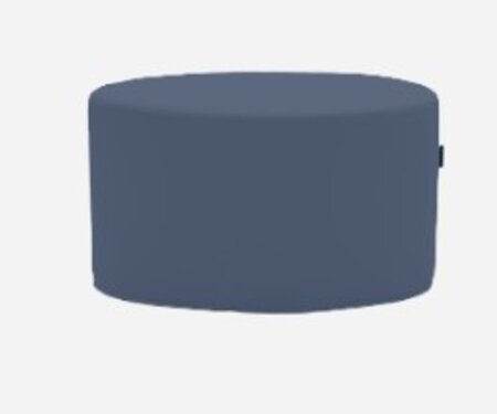 Softline Bon-Bon Pouf Medium - Felt Melange - 289 Dark Blue