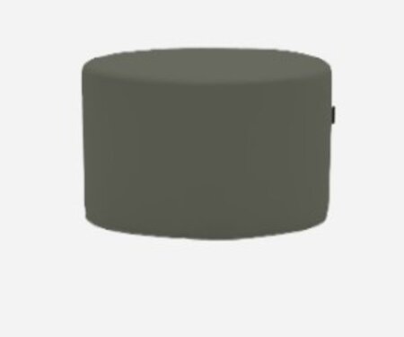 Softline Bon-Bon Pouf Medium - Felt Melange - 294 Dark Green