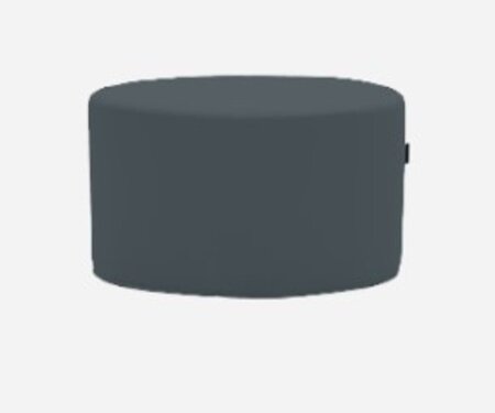 Softline Bon-Bon Pouf Medium - Felt Melange - 295 Black