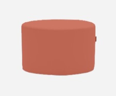 Softline Bon-Bon Pouf Medium - Felt Melange - 298 Red