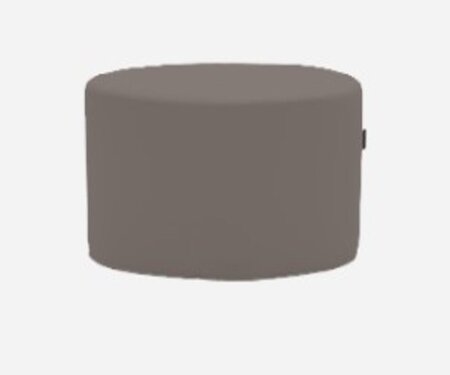 Softline Bon-Bon Pouf Medium - Felt Melange - 300 Dark Brown