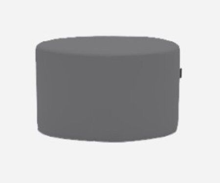 Softline Bon-Bon Pouf Medium - Felt Melange - 623 Dark Grey