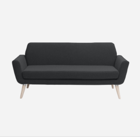 Softline Scope Sofa-Felt - 636 Black
