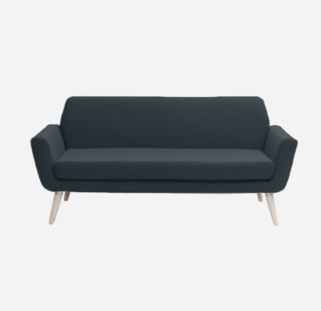 Softline Scope Sofa-Felt Melange - 295 Black
