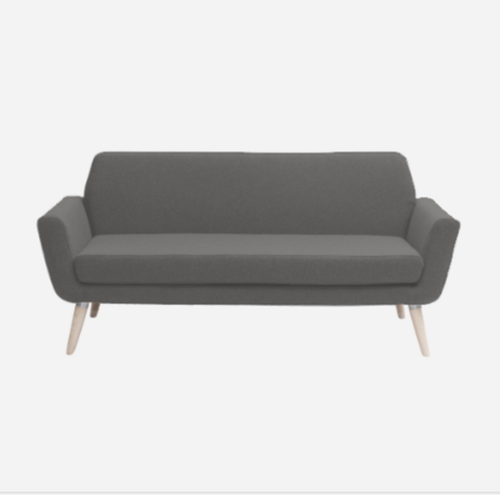 Softline Scope Sofa-schwarz-Vision - 439 Grey Brown