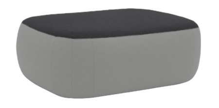 Softline Sand Pouf - Felt Melange  - 620 Stone Grey