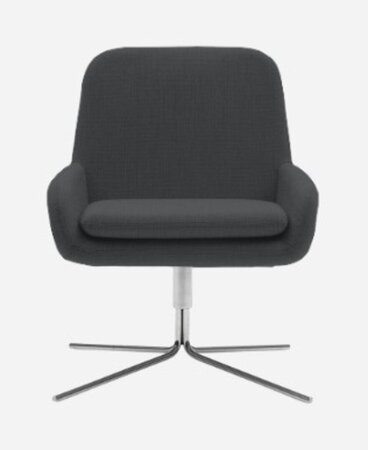 Softline Coco Drehsessel - Felt - 636 Black