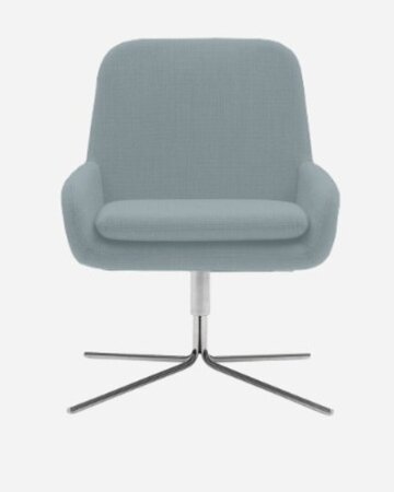 Softline Coco Drehsessel - Felt Melange - 292 Light Grey