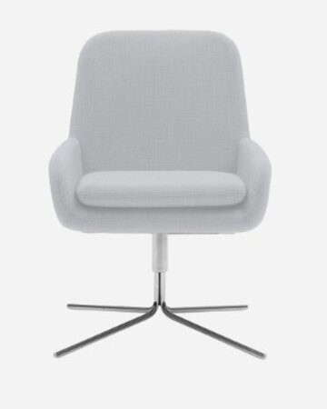 Softline Coco Drehsessel - Felt Melange - 612 Light Grey
