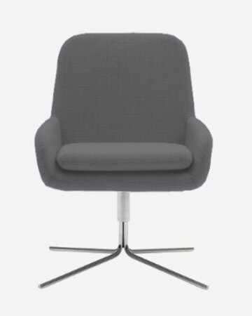 Softline Coco Drehsessel - Felt Melange - 623 Dark Grey